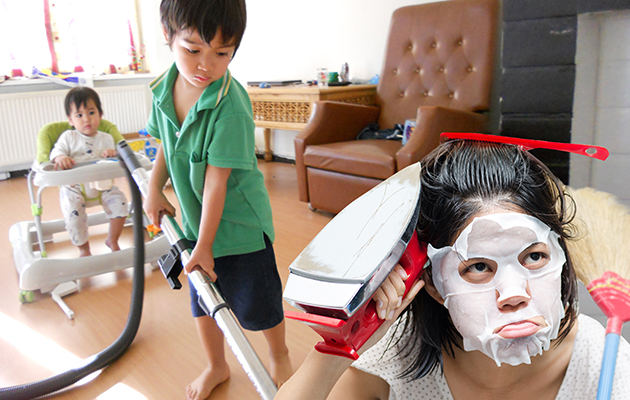 cleaning with your children