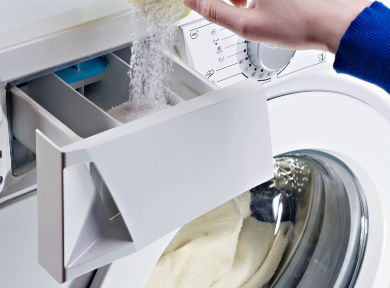 clean washing machine - remove detergent tray